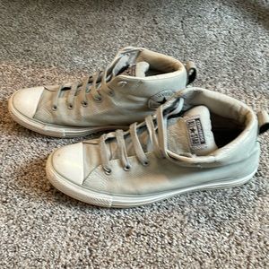 Leather Hightop Converse